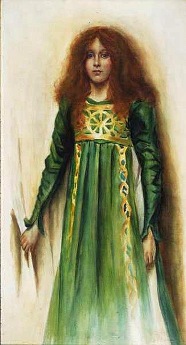 Peinture sur toile, reproduction de Gotch Thomas Cooper Study For Figure In Alleluya Ca. 1895 qualité musée