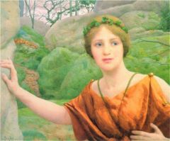 Gotch Thomas Cooper The Nymph - Now Again She Flies Aloof 1927