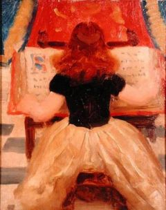 Gotch Thomas Cooper Young Girl Reading A Manuscript