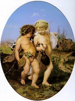JL Gérome, Bacchus et Cupidon ivres