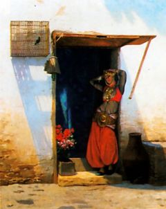 JL Gérome, Femme du Caire à sa porte
