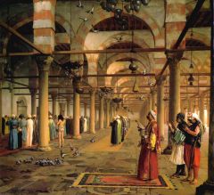 JL Gérome, Prère publique dans la mosquée du Caire