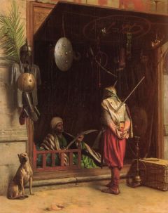 JL Gérome,  Un marchand d'armes au Caire