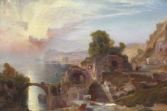 Moran Thomas Bay Of Baiae Sunrise 1867
