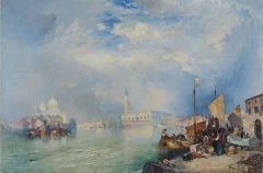 Moran Thomas Entrance To The Grand Canal Venice 1915