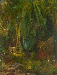 Moran Thomas Seminole Village In The Everglades 1860