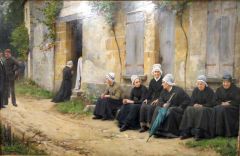 Pearce Charles Sprague A Village Funeral In Brittany 1891