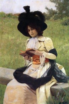 Pearce Charles Sprague Lady With A Hat 1900