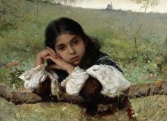Pearce Charles Sprague Moments Of Thoughtfulness 1882