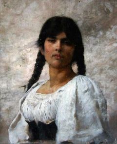 Pearce Charles Sprague Portrait De Femme
