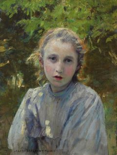 Pearce Charles Sprague Portrait Of A Young Girl