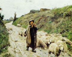 Pearce Charles Sprague Return Of The Flock 1888