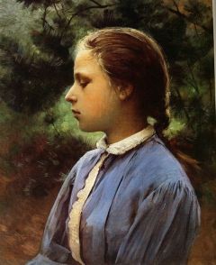 Pearce Charles Sprague Young Girl Of Auvers-sur-oise Ca. 1900