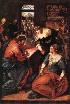 Tintoret Le Christ Dans La Maison De Marthe Et De Marie