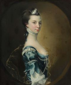 Wright Of Derby Joseph Portrait Of A Young Lady 1758-60