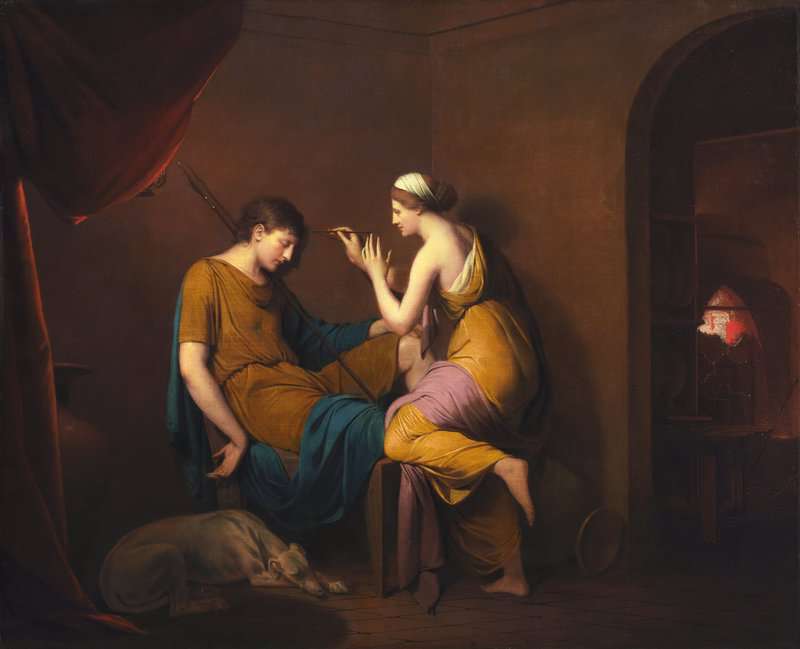 Peinture sur toile, reproduction de Wright Of Derby Joseph The Corinthian Maid 1782-84 qualité musée