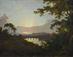 Wright Of Derby Joseph View Of Florence And The Arno Looking West Ca. 1775