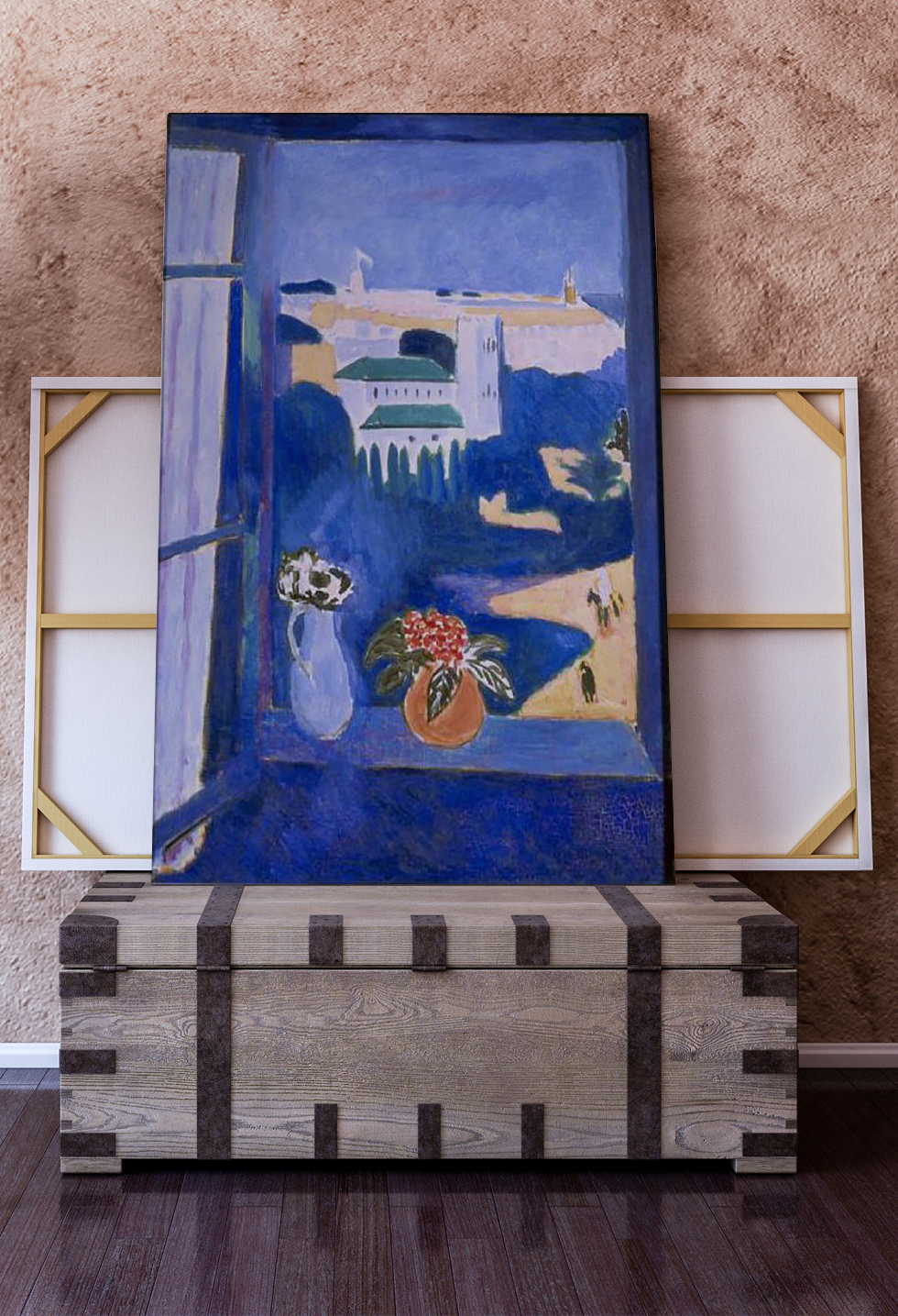Peinture sur toile, reproduction de Matisse, Fenêtre Sur Tanger qualité musée en situation