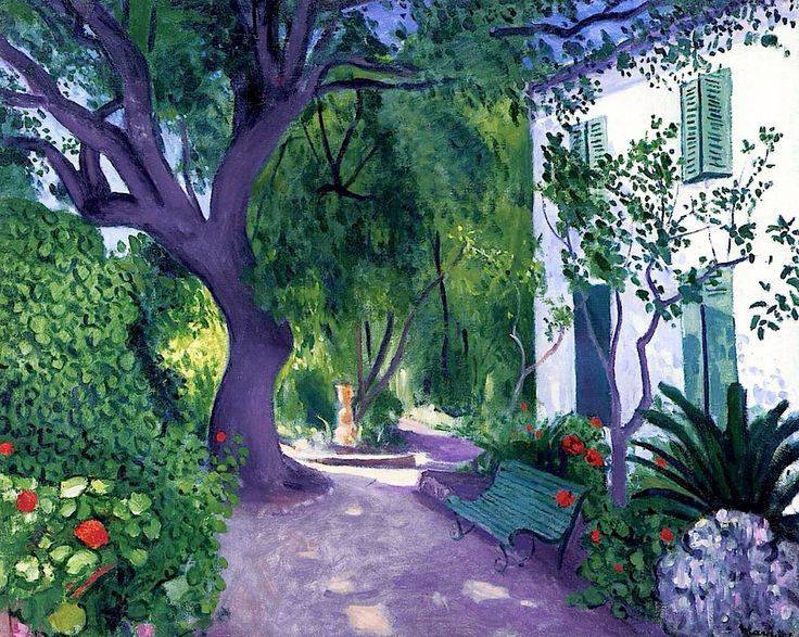 Peinture sur toile, reproduction de Albert Marquet The Large Olive Tree C.1943 qualité musée