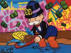 Alec Monopoly Panning For Bitcoin