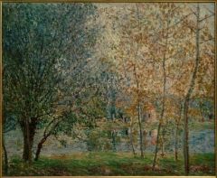 Alfred Sisley Le Canal Du Loing Au Printemps