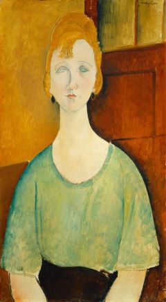 Amedeo Modigliani, Girl in a Green Blouse - 1917