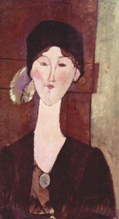 Amedeo Modigliani, Portrait De Beatrice Hastings Devant Une Porte
