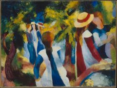 August Macke Girl Under Trees 1914
