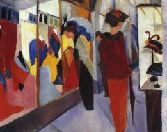 August Macke Hat Shop 1913