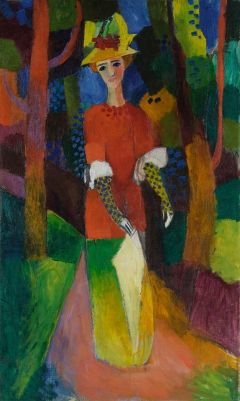 August Macke Lady In A Park 1914