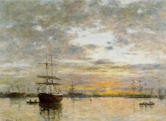 Boudin, Port du Havre - 1882