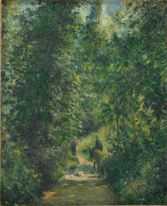 Camille Pissarro, Chemin sous bois en été
