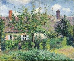 Camille Pissarro, Peasant House at Eragny, 1884