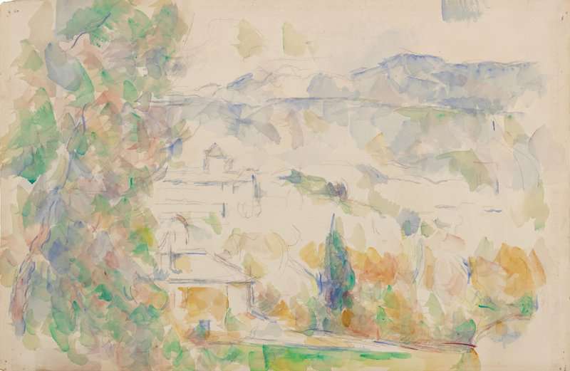 Peinture sur toile, reproduction de Cezanne Paul Les Bastides Lou Deven Et Barbaroux Ca. 1900-06 qualité musée