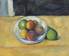 Cezanne Paul Nature Morte De Peches Et Poires 1885-87
