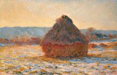 Claude Monet Meule Effet De Neige Soleil