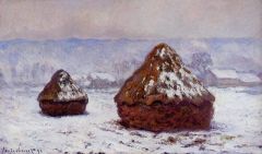 Claude Monet Meules Effet De Neige