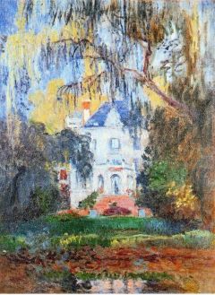 Claude Monet The House At Yerres 1876