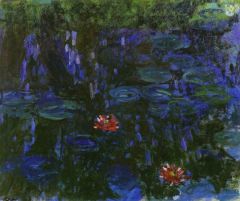 Claude Monet Water-lilies Reflections Of Weeping Willows