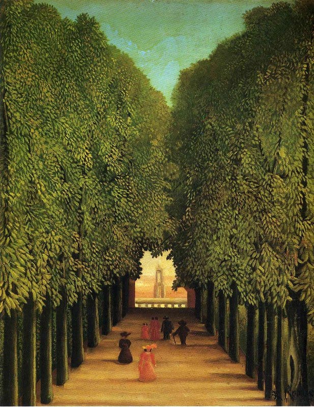 Peinture sur toile, reproduction de Douanier Rousseau Alleyway In The Park Of Saint Cloud qualité musée