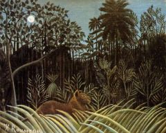 Douanier Rousseau Jungle With Lion