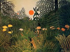 Douanier Rousseau Negro Attacked By A Jaguar