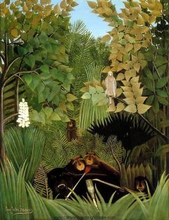 Douanier Rousseau The Merry Jesters