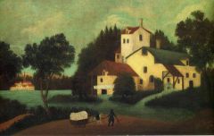 Douanier Rousseau Wagon In Front Of The Mill