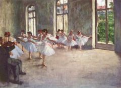 Edgar Degas Ballet Rehearsal