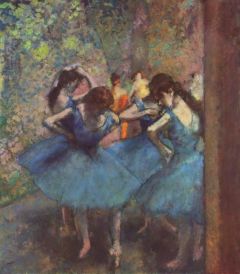 Edgar Degas Dancers In Blue