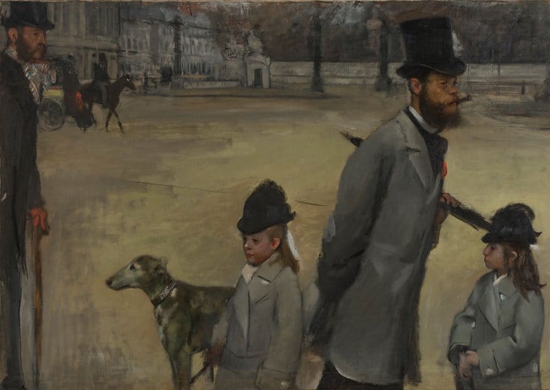 Peinture sur toile, reproduction de Edgar Degas Place De La Concorde qualité musée