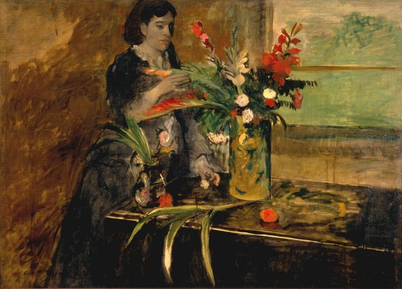 Peinture sur toile, reproduction de Edgar Degas Portrait Of Estelle Musson Degas qualité musée