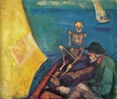 Edvard Munch, Death at the helm, 1893