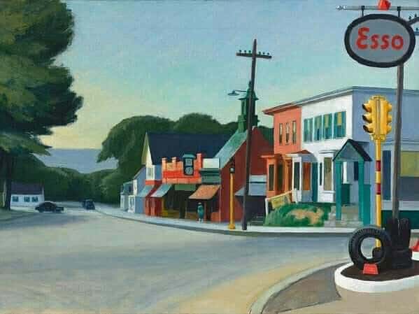 Peinture sur toile, reproduction de Edward Hopper Portrait Of Orleans 1950 qualité musée